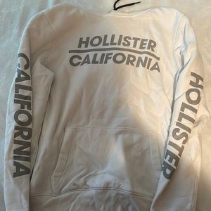 White hollister hoodie